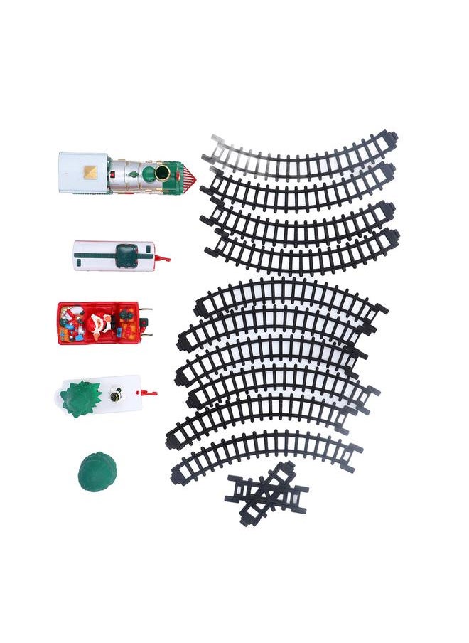 NIBEMINENT Electric Train Track Toy Christmas Theme Exquisite Workmanship Safe Educational Car Toys for Children Home  - Image 3
