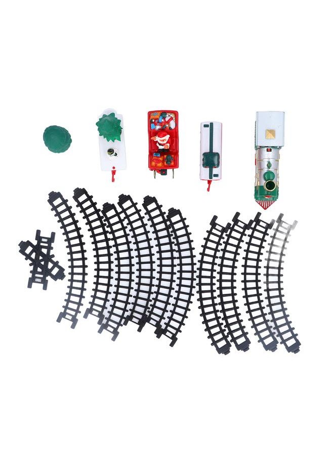NIBEMINENT Electric Train Track Toy Christmas Theme Exquisite Workmanship Safe Educational Car Toys for Children Home  - Image 1