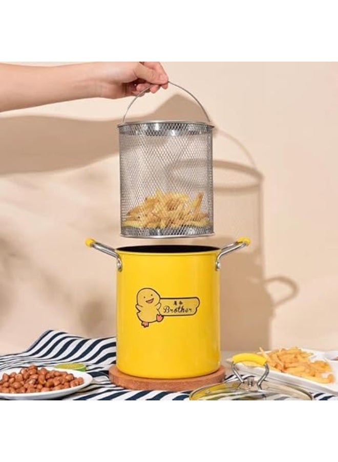 Roasting Pot 3 Liter With Glass Lid - Yellow - Image 3