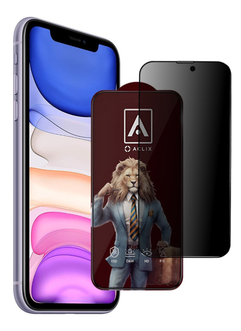 ACLIX Antistatic ESD Dustproof Premium Quality High Definition Tempered Glass Screen Protector Designed For  iPhone 11 - Image 1