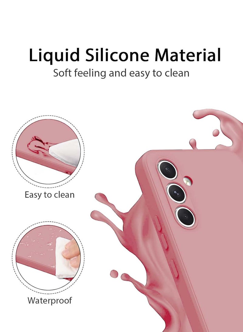 Wtech Samsung Galaxy S25 2025 Premium Soft Liquid Silicone Case Cover - Pink - Image 3