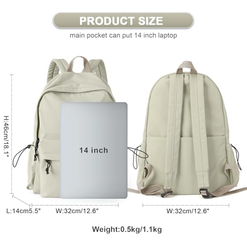 UPPACK School Backpack For Girls Boys High Middle school college Backpack Bookbag Cute Aesthetic Backpacks Lightweight Bag Waterproof Work Gym Casual Daypack Backpacks For Men Women - Image 3