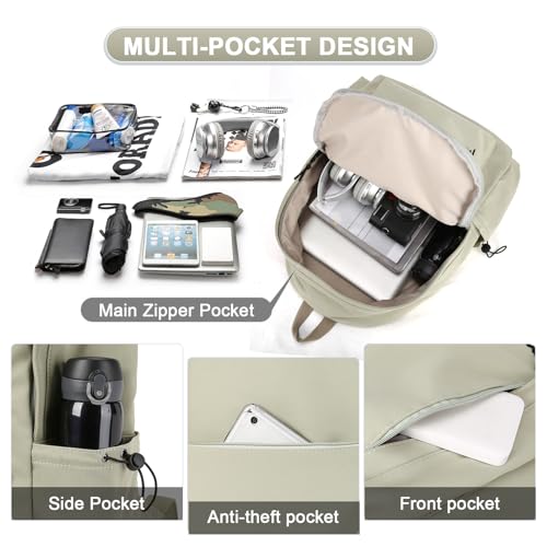 UPPACK School Backpack For Girls Boys High Middle school college Backpack Bookbag Cute Aesthetic Backpacks Lightweight Bag Waterproof Work Gym Casual Daypack Backpacks For Men Women - Image 5