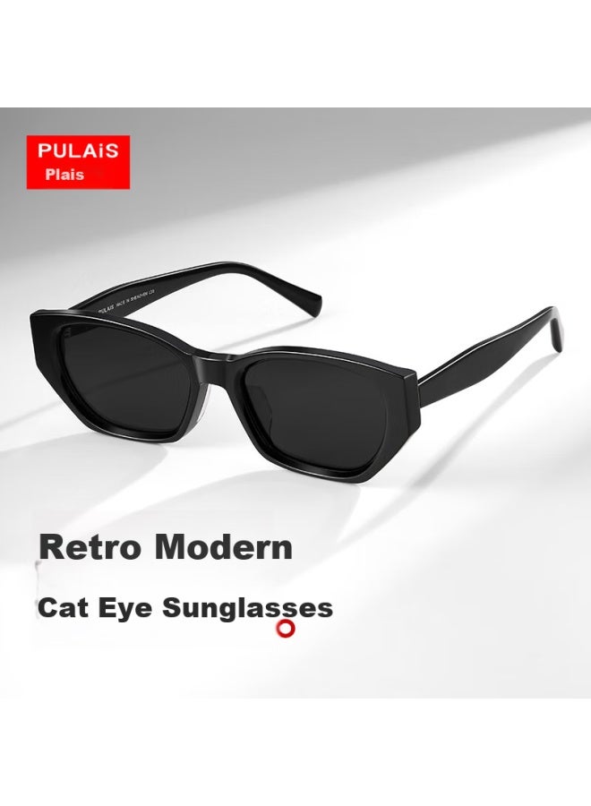 Pulais Cat Eye Sungl, Uv Protection, Anti-uv, Polarized Sungl, Narrow Frame, Specially Designed For Driving, High-end, Face-slimming, Trendy