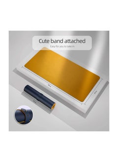 Cool Baby COOLBABY Office Desk Pad, Ultra Thin Waterproof Gaming Mouse Pad, Dual Use Desk Writing Mat Extended Keyboard Pad(90*45 CM，Yellow + Blue)  - Image 2