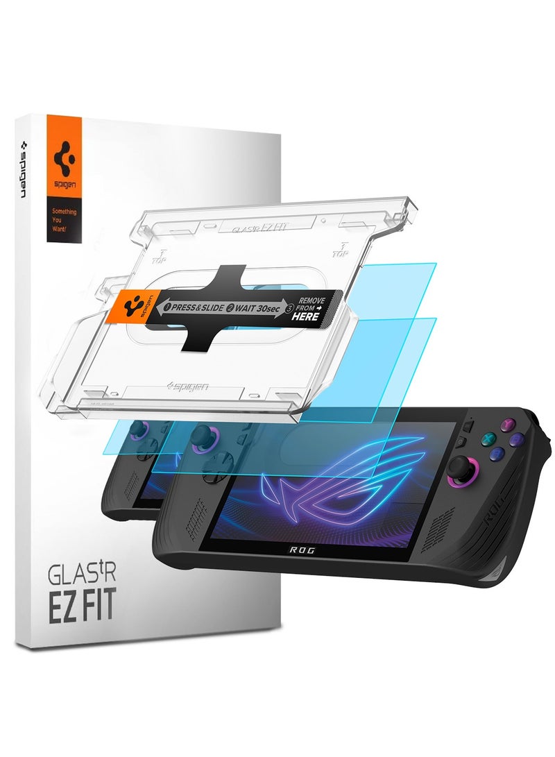 Spigen GLAStR EZ Fit Asus ROG Ally X Screen Protector RC72LA (2024) Premium Tempered Glass - 2 Pack 