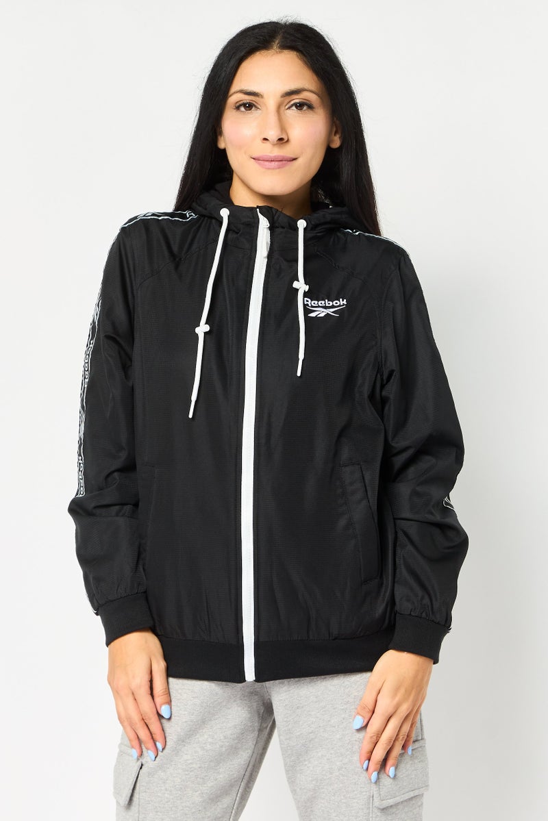 Reebok Women Sportswear Fit Long Sleeve Training Jacket, Black - Image 1