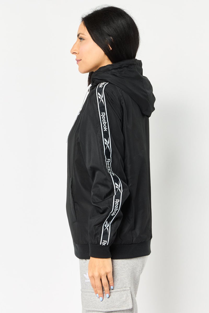 Reebok Women Sportswear Fit Long Sleeve Training Jacket, Black - Image 3