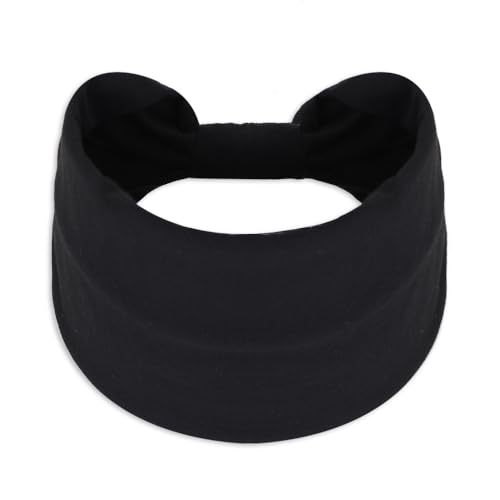 Melodio 3 Pack Wide Headbands for Women, Soft Stretchy Non Slip Hair Bands, Turban Knotted Head Wraps, Elastic Sweatbands for Yoga Sports, Fashion Boho Hair Accessories - Image 5