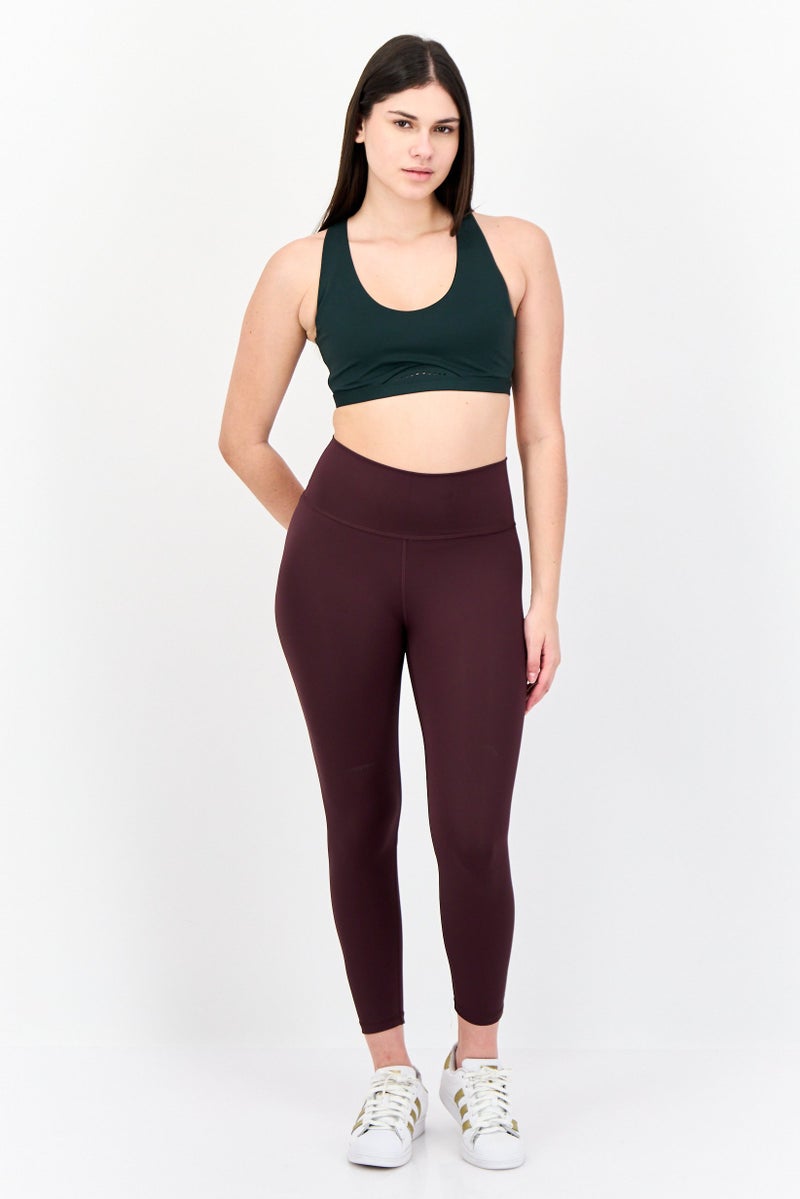Adidas Women Brand Logo Padded Sports Bra, Green - Image 2