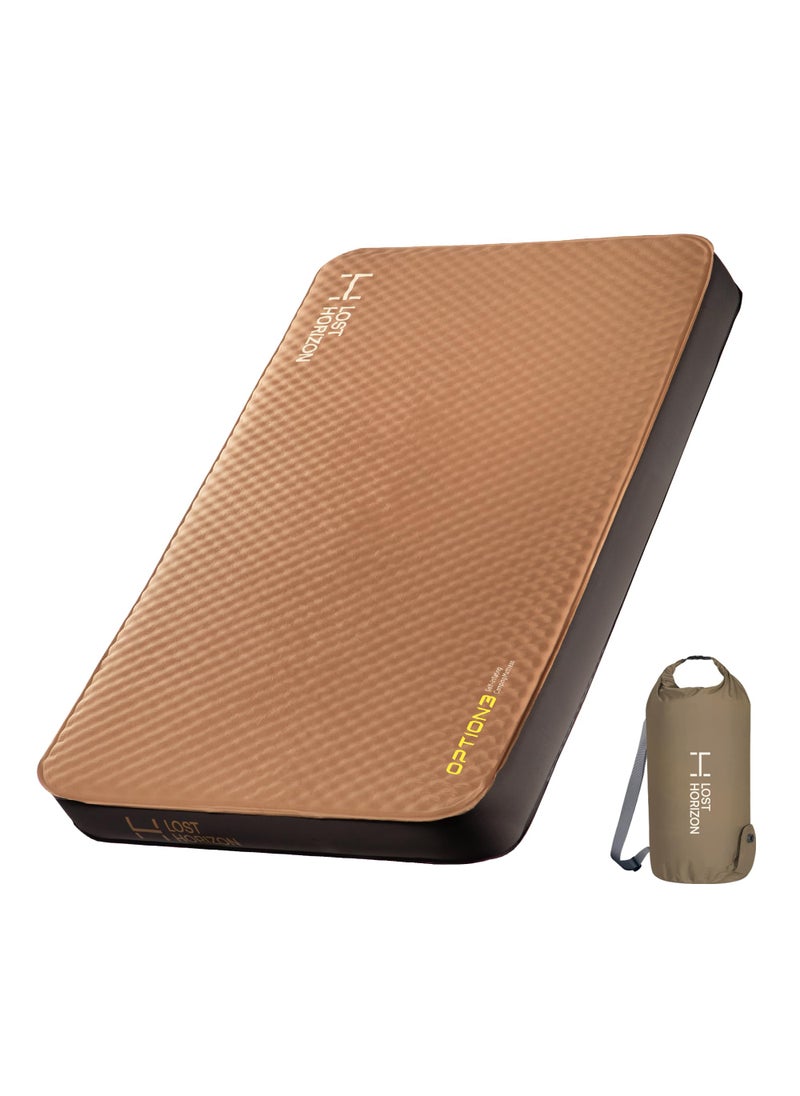 LOSTHORIZON LOSTHORIZON Air  Foam Camping Mattress SelfInflating Sleeping Pad 45 Thick with Pump Sack Twin 