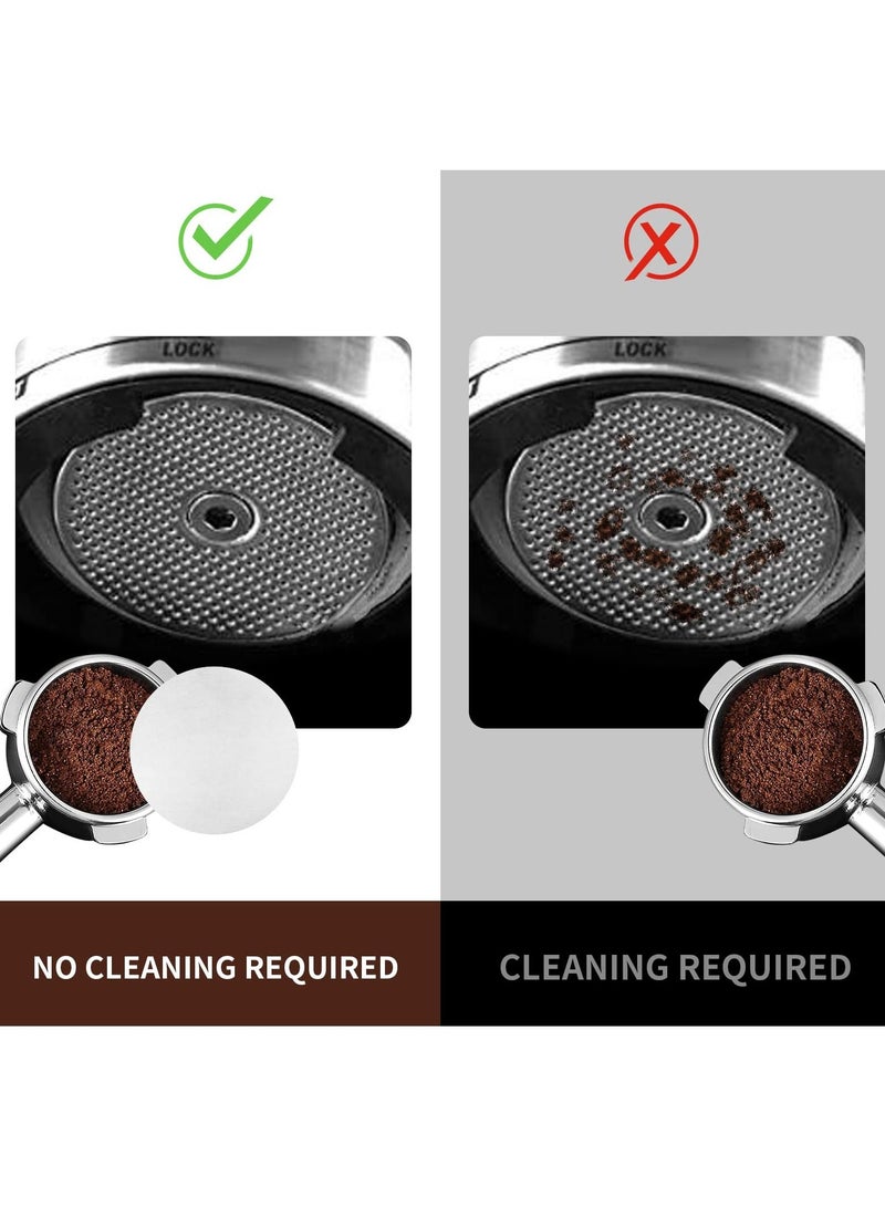 Excefore Coffee Paper Filter for Espresso Machine, 600 Pcs 51 mm Espresso Filter Puck Screen Portafilter Paper for Home Office DIY Coffee Compatible with AeroPress Coffee and Espresso Maker - Image 3