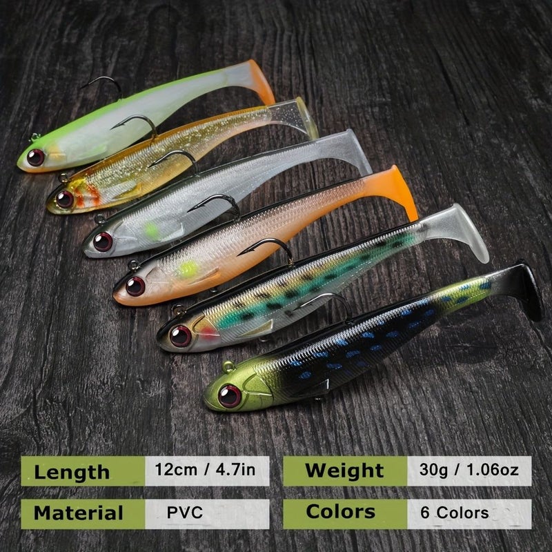 Pre Rigged Jig Head Paddle Tail Swimbaits 354 Inch Soft Fishing Lures for Bass Trout Saltwater Freshwater - Image 4