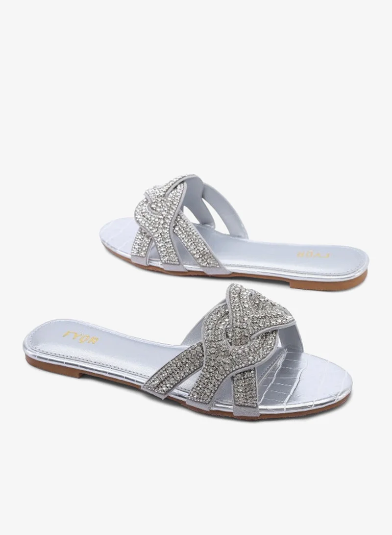 Fyor  Crystal Cutwork Flat MY 360 for Women | Best Price UAE