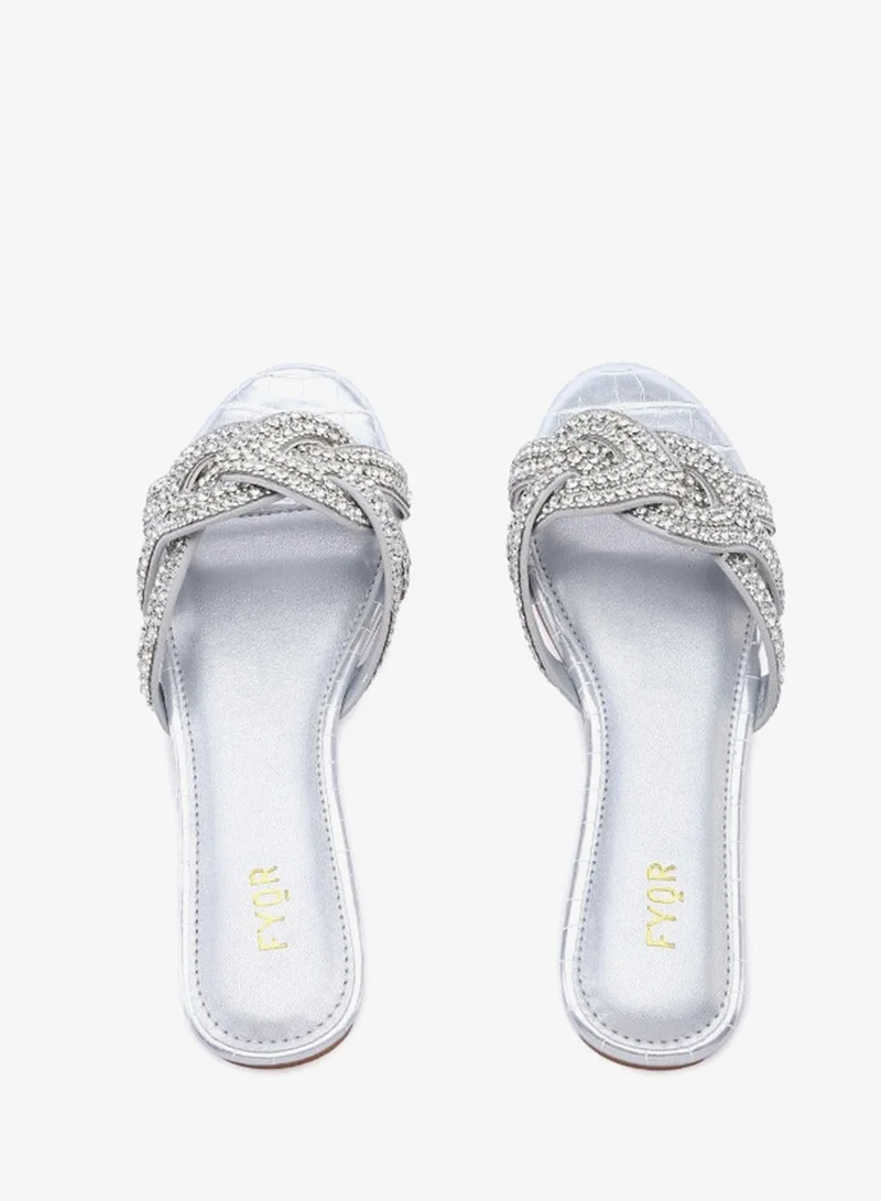 Fyor  Crystal Cutwork Flat MY 360 for Women | Best Price UAE