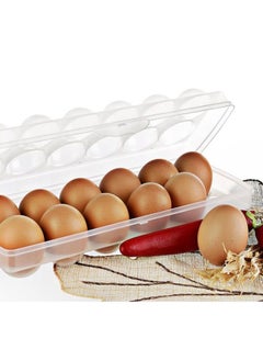 Titiz Plastic 12 Egg Storage Container with Lid BPA-Free 28x10.6x7.9 cm – Clear  - Image 3