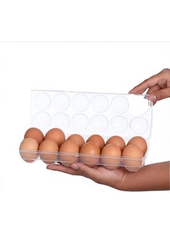 Plastic 12 Egg Storage Container with Lid BPA-Free 28x10.6x7.9 cm – Clear