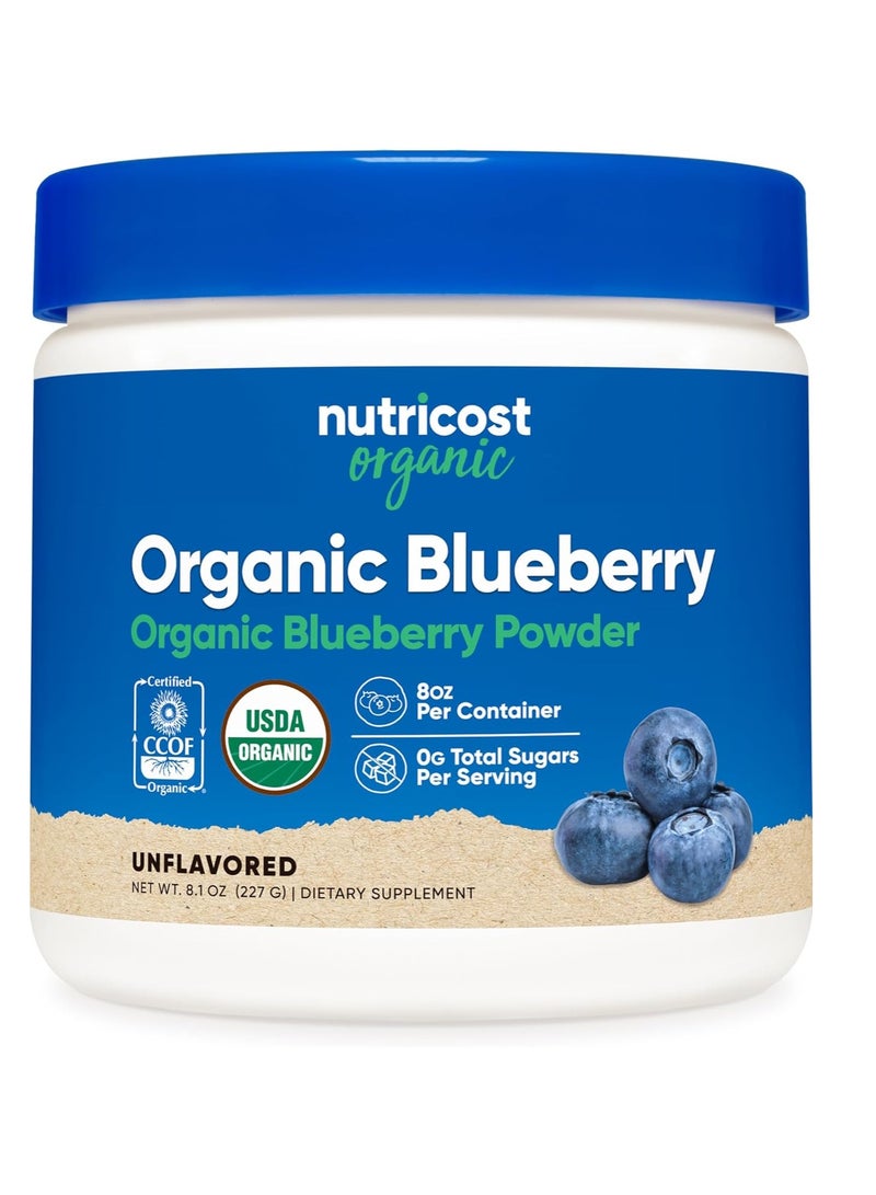 Nutricost Blueberry Powder Organic 0.5lb - Image 1