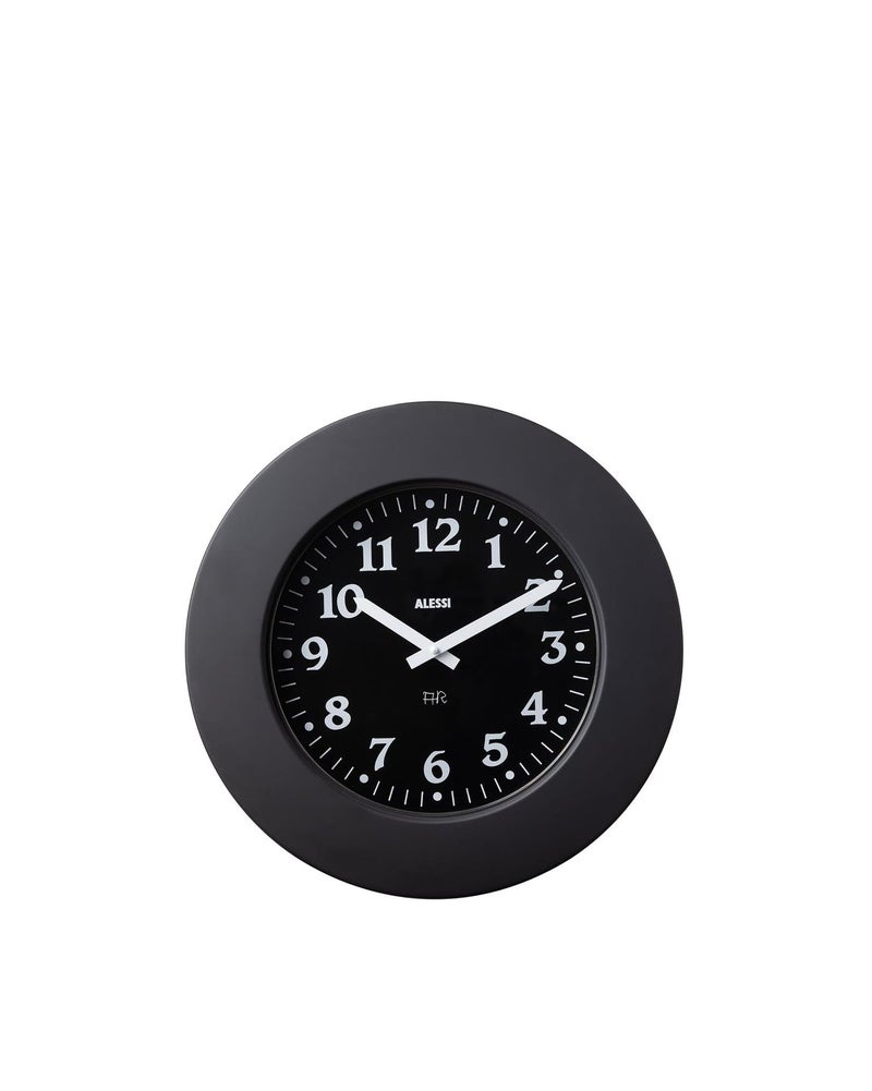 Alessi Momento Wall Clock Black 11 BB