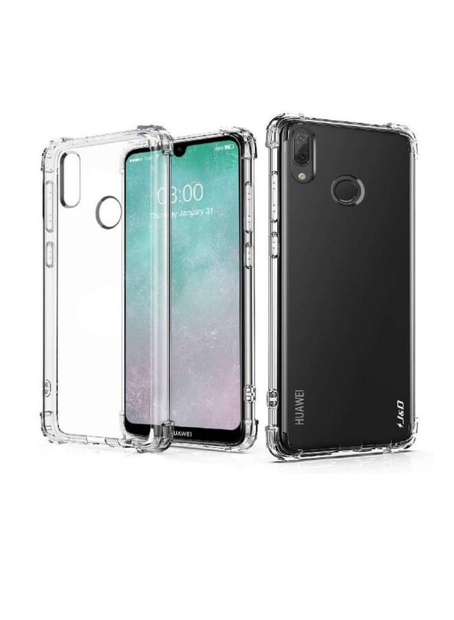 Raxoom Huawei Y7 Prime 2019 Transparent Crystal Clear Shockproof Tpu Bumper Cell Phone Case Cover