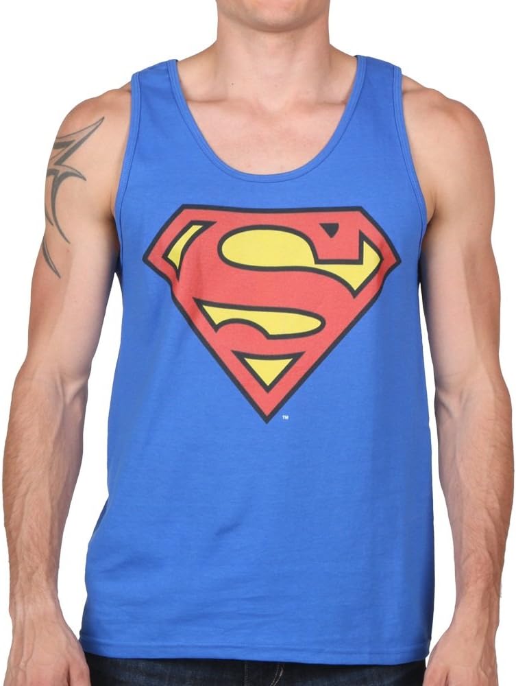 Men's Superman Classic Logo- Tank T-Shirt