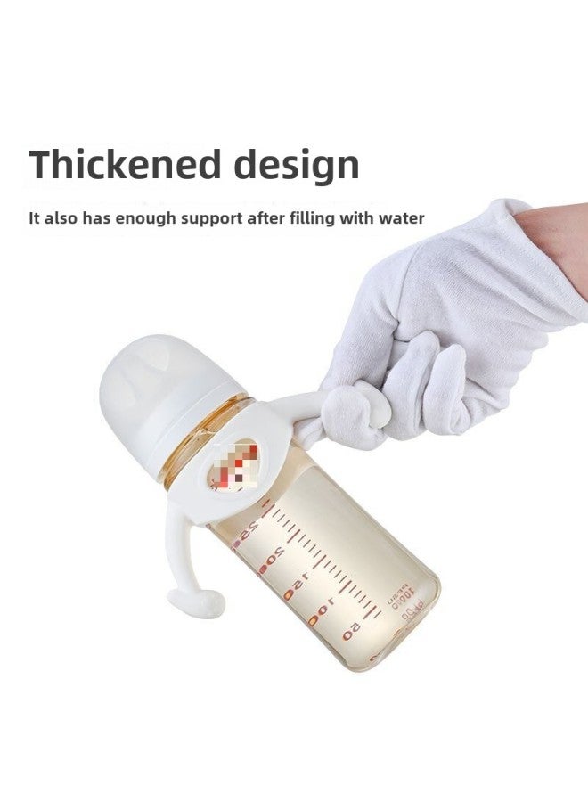 Adapted To Bei Qi Three Generation Bottle Handle Pro 3 Generation Bottle Handle Suitable For Pro Bottle Silicone Handle Pro Same Silicone-Color:Dark Red-Capacity:160ml-330ml - Image 2