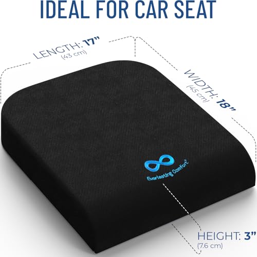 Everlasting Comfort Gel Car Seat for Seniors and Adults - Tailbone Pain Relief Cushion - Ventilated and Soft Cushion for Driving, Traveling - Image 3