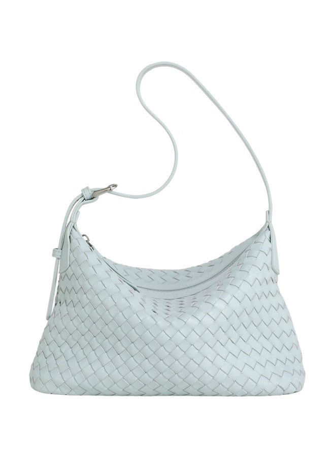 Mood Lambskin Woven Bag, Underarm Bag, Beach Bag, Hobo Large Capacity Shoulder Crossbody Bag, Dumpling Bag, Birthday Gift