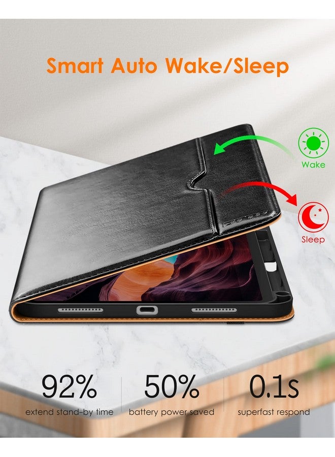 DTTO for iPad (A16) 11th Generation Case 11 Inch 2025, iPad 10th Generation Case 10.9 Inch 2022, Premium Leather Business Folio Stand Cover with Pencil Holder - Auto Wake/Sleep, Black - Image 4