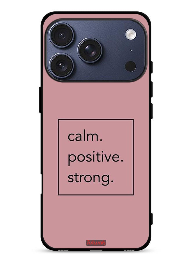 Tolwak Apple iPhone 17 Pro Protective Case Cover Calm Positive Strong - Image 1