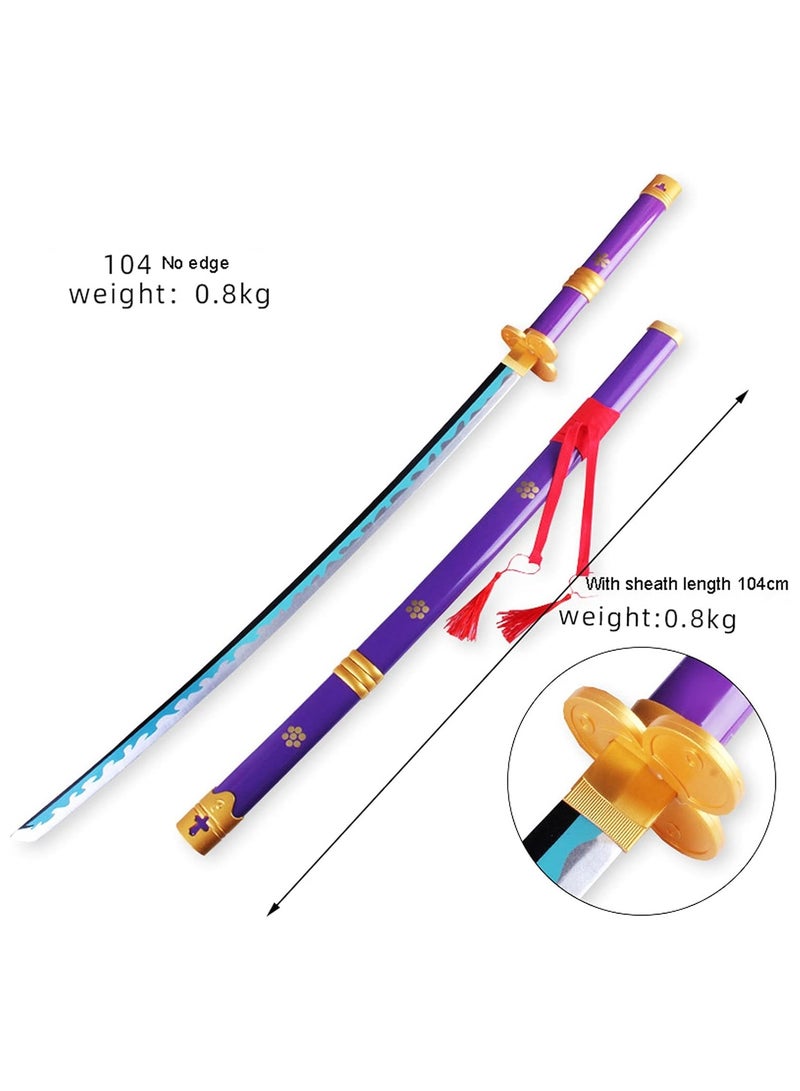REZZOSS NEW REZZOSS Demon Slayer Sword Samurai Sword,Katana Wooden Knife Toy Sword Blade Decoration Toy,Handmade,Demon Slayer Blade Decoration Weapon Toy(104CM) - Image 2