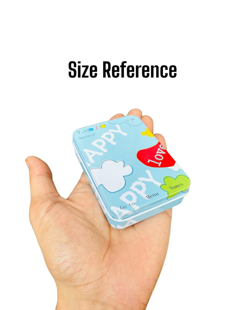 TraveEssentialz Gift Box Small Storage Container (Pack of 6) Return Gifts For Kids Birthday Party | Aluminum Boxes Multipurpose Tin Box l Rectangular | Use for Earphones Medicines Jewelry Art and Craft - Image 5