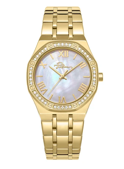 POLICE Women's Moonlight  32mm Women's Watch with White Mother-of-Pearl Dial & 316L Stainless Steel