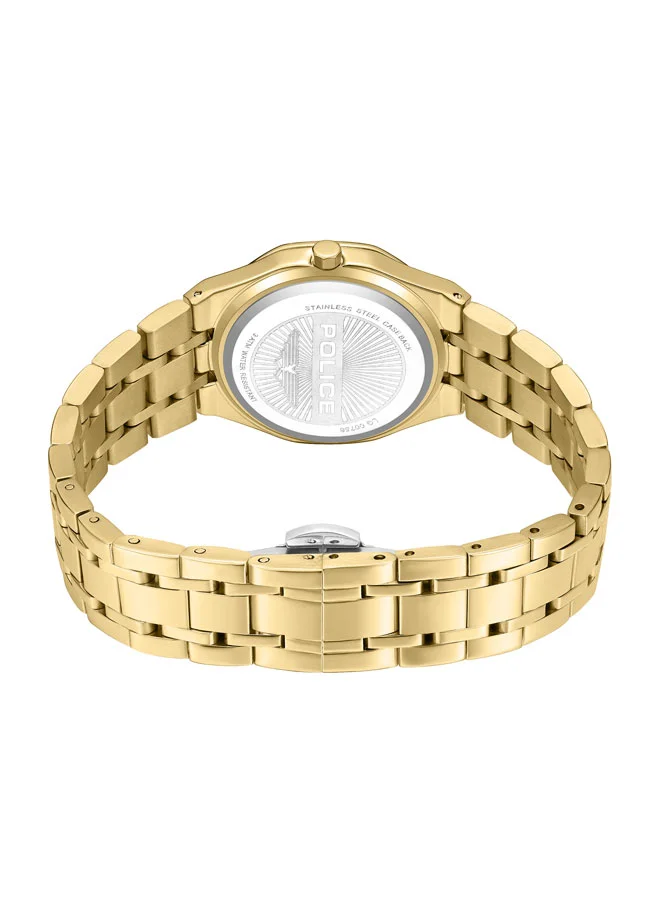 POLICE Women's Moonlight  32mm Women's Watch with White Mother-of-Pearl Dial & 316L Stainless Steel