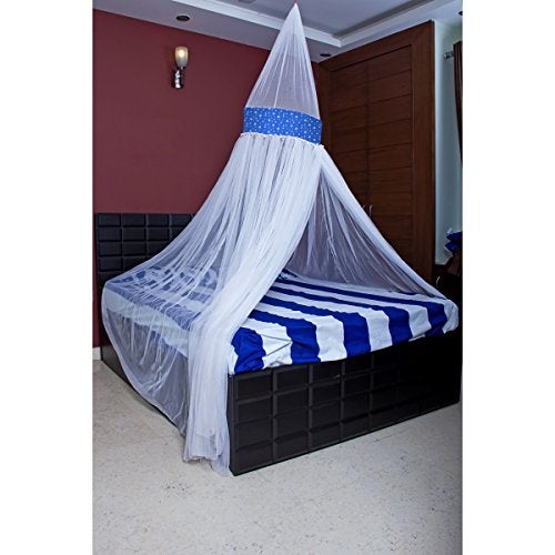 CREATIVE TEXTILES Portable Mosquito Net for Double Bed Insect Protection Repellent Shield Home & Travel, Lightweight Pop-Up Tent for Beds - Image 1