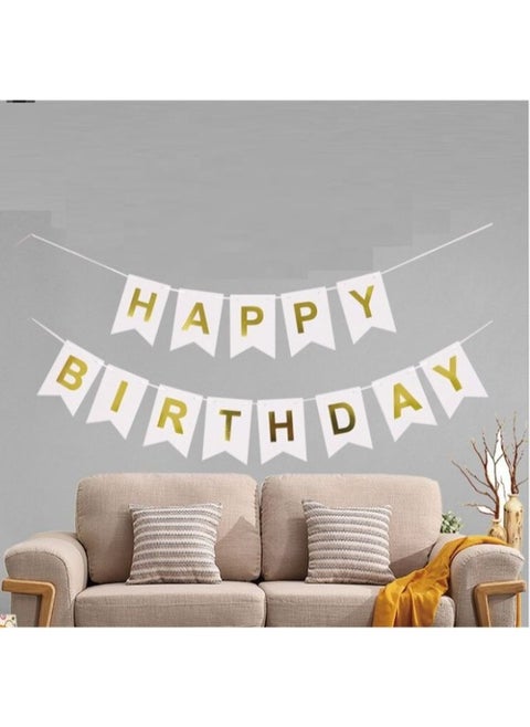 شريط تزين عيد ميلاد مجموعه أعلام 13 ق للتعليق مطبوع عليها عبارة "Happy Birthday"