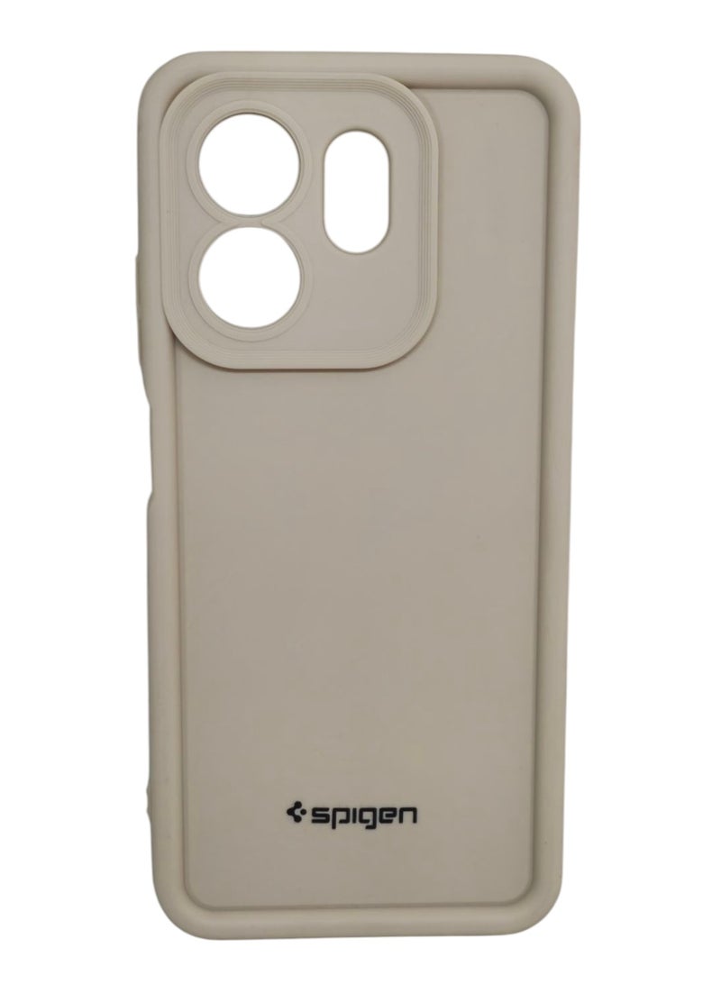 Spigen Infinix Smart 9 / Hot 50i Spigen Silicone Case Cover With Camera Protection - Beige