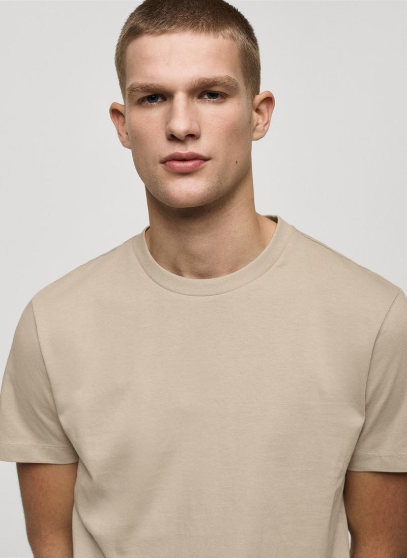 Mango Man Essential Crew Neck T-Shirt  - Image 4