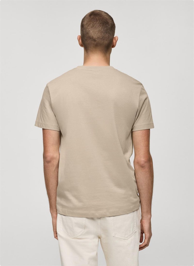 Mango Man Essential Crew Neck T-Shirt  - Image 2