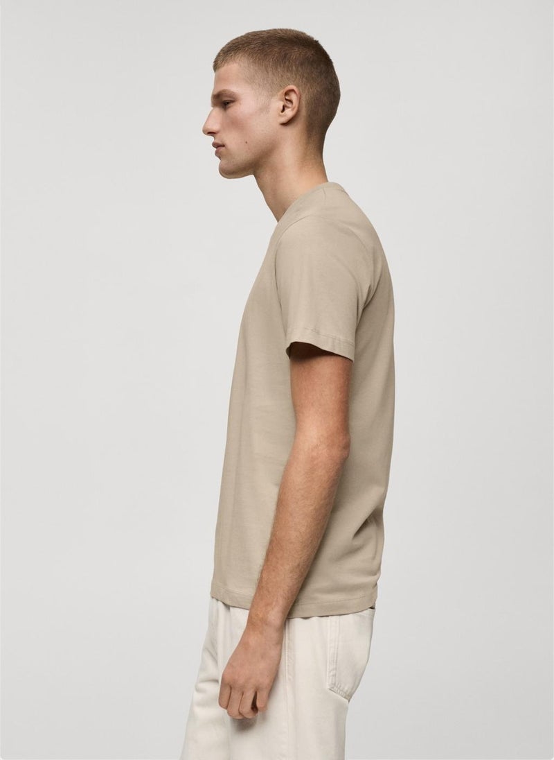 Mango Man Essential Crew Neck T-Shirt  - Image 3