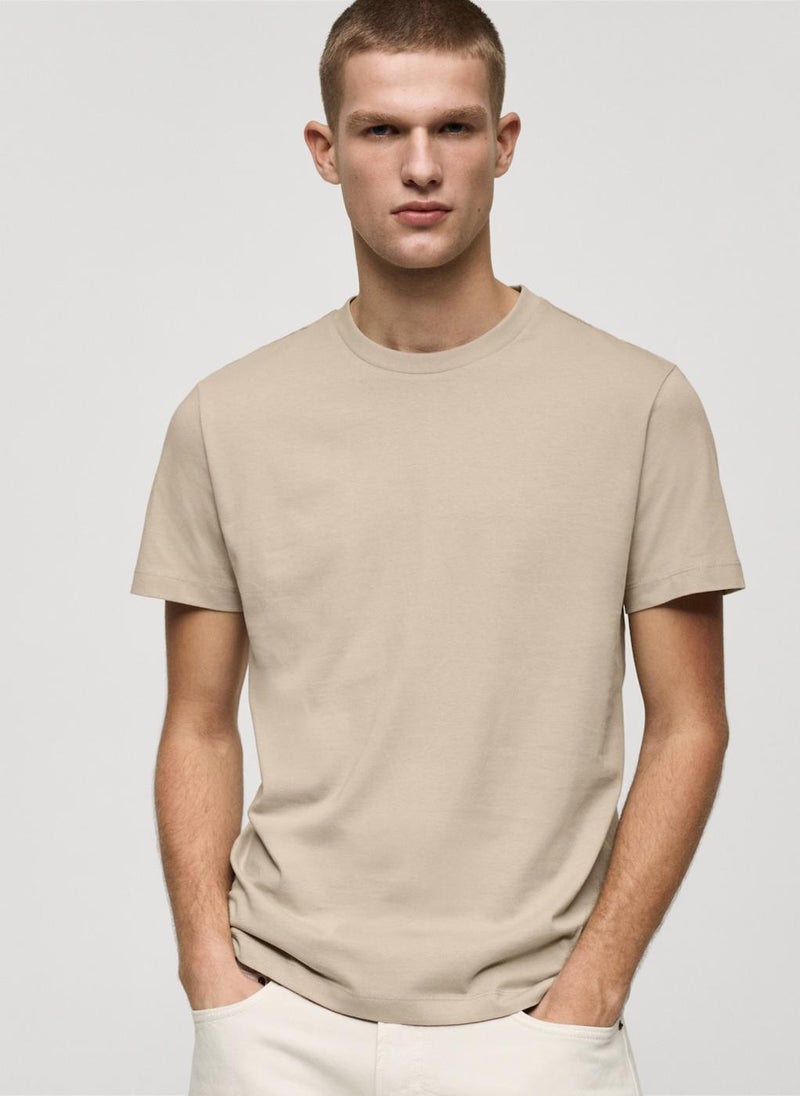 Mango Man Essential Crew Neck T-Shirt  - Image 1