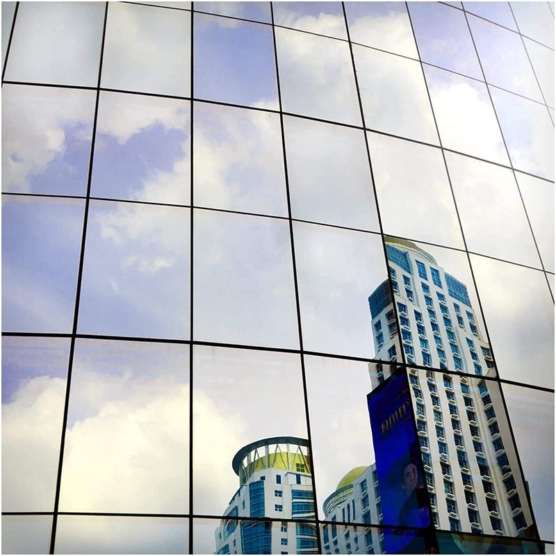 BDF S05 Window Film Daytime Privacy and Heat Control Mirror Silver 5 Very Dark  48in X 50ft