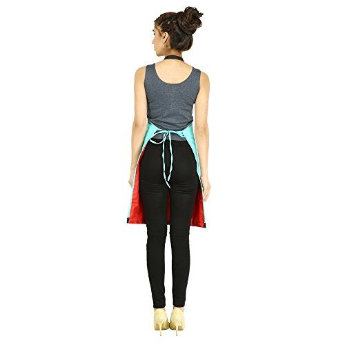 Switchon Polyester Waterproof C Green Apron with Front Pocket-Proudly Made in India - Image 2