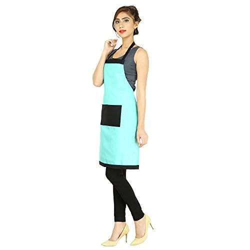 Switchon Polyester Waterproof C Green Apron with Front Pocket-Proudly Made in India - Image 4
