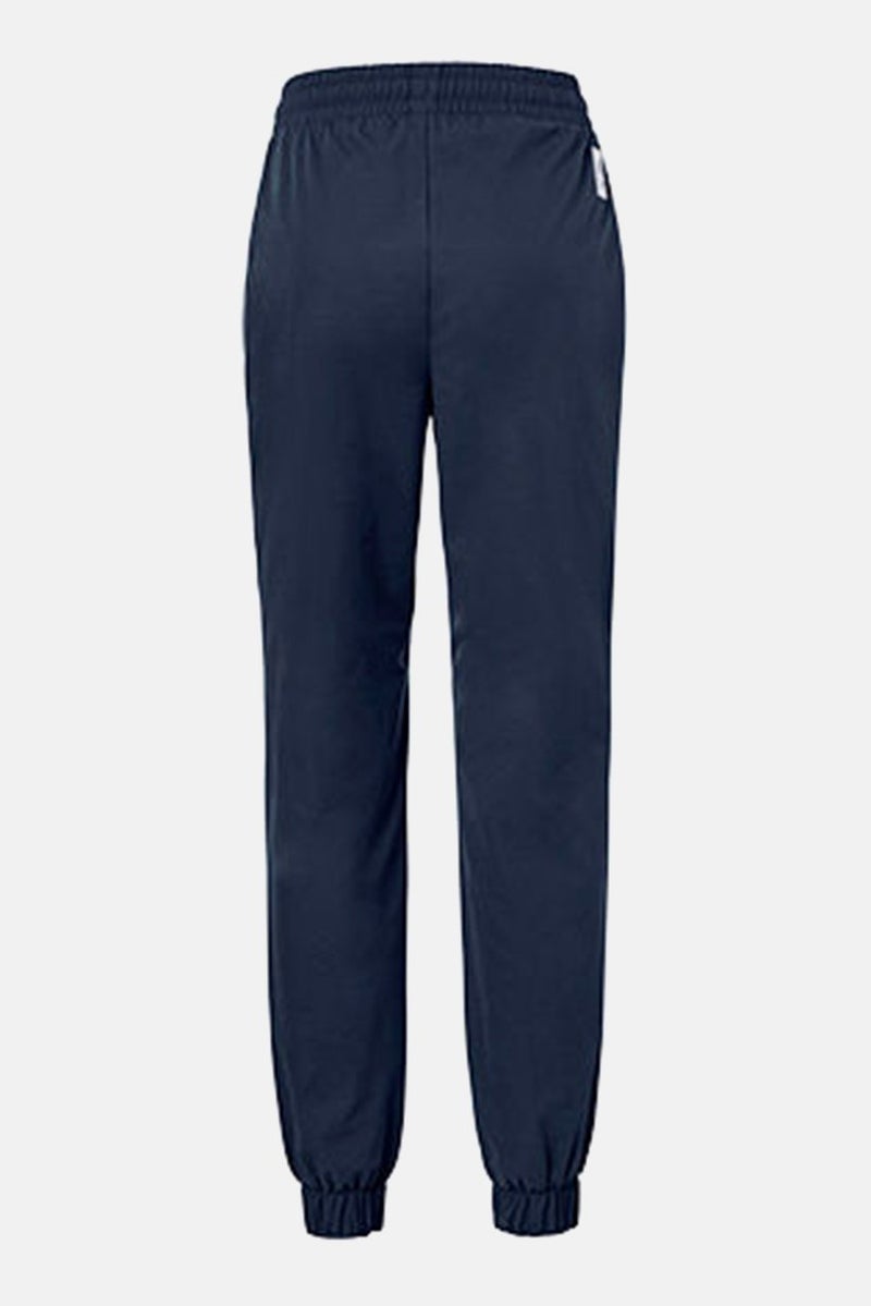 Tchibo Women Regular Fit Plain Jogger Pants, Navy  - Image 3
