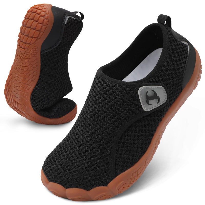Scurtain Wide Shoes Women Comfortable Cross Training Workout Gym Weightlifting Shoe Women's Summer Spring Barefoot Beach Pool Swim Water Hiking Shoes Casual Zero Drop Black Orthopedic Walking Sneakers Size - Image 1
