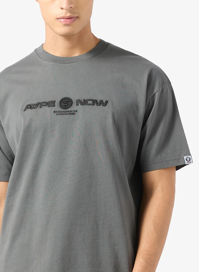 AAPE AAPENOW moonface logo short sleeve tee