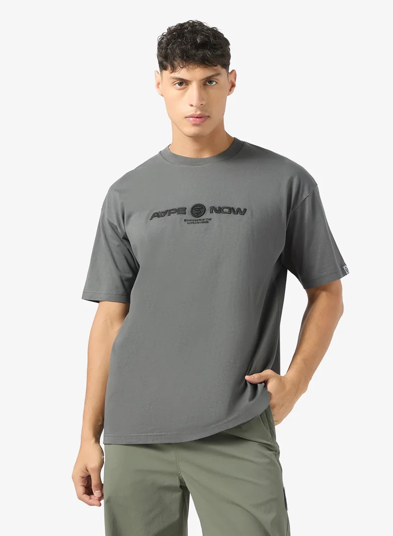 AAPE AAPENOW moonface logo short sleeve tee