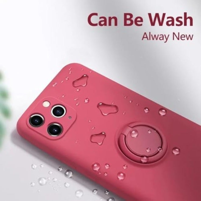Liquid Silicone Finger Ring Magnetic Holder Bracket for iPhone 15/14/13/12/11 Pro/Mini/XR/X/XS Max/7/8 Plus,  Green - Image 4