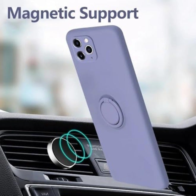Liquid Silicone Finger Ring Magnetic Holder Bracket for iPhone 15/14/13/12/11 Pro/Mini/XR/X/XS Max/7/8 Plus,  Green - Image 5